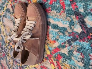 Ann Demeulemeester blush suede sneakers 37